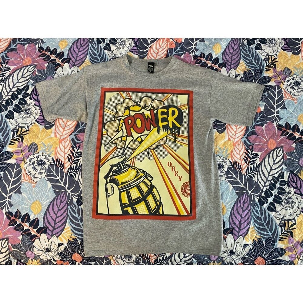 Vintage Obey Powerbomb Grpahic T-Shirt